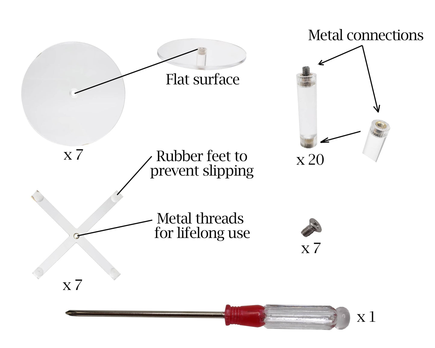 Adjustable Pillar Display Set